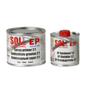 Soll epoxy primer 2:1 Wet-on-wet +EP hardener 1:2 Dark grey