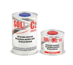 SOLL C2 HS Acrylic clearcoat with H2 10 1.5ltr